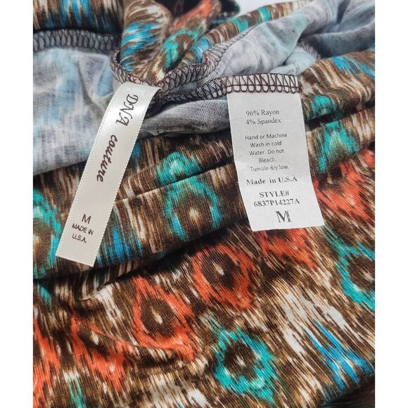 DNA Couture Sz M Palazzo Wide Leg Boho Pull On Pants, Lightweight, Flowy, Comfor - Picture 5 of 5